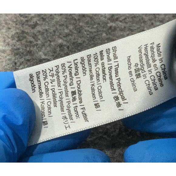 J.Crew Women's Cropped Denim Puffer Jacket Blue M - Picture 5 of 6